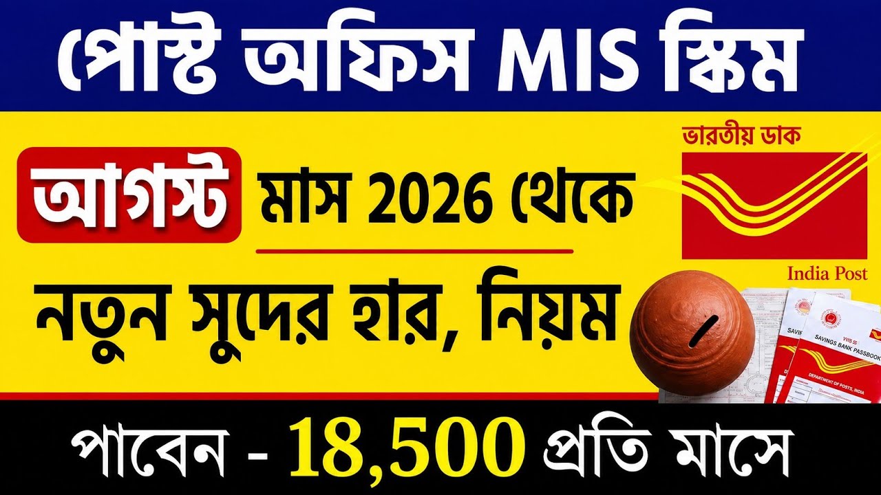 Post Office MIS Scheme 2026 | Post Office Monthly Income Scheme Details & Interest Rate 2026