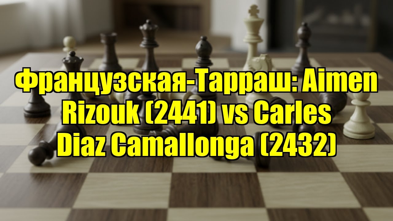 Французская-Тарраш: Aimen Rizouk (2441) vs Carles Diaz Camallonga (2432)