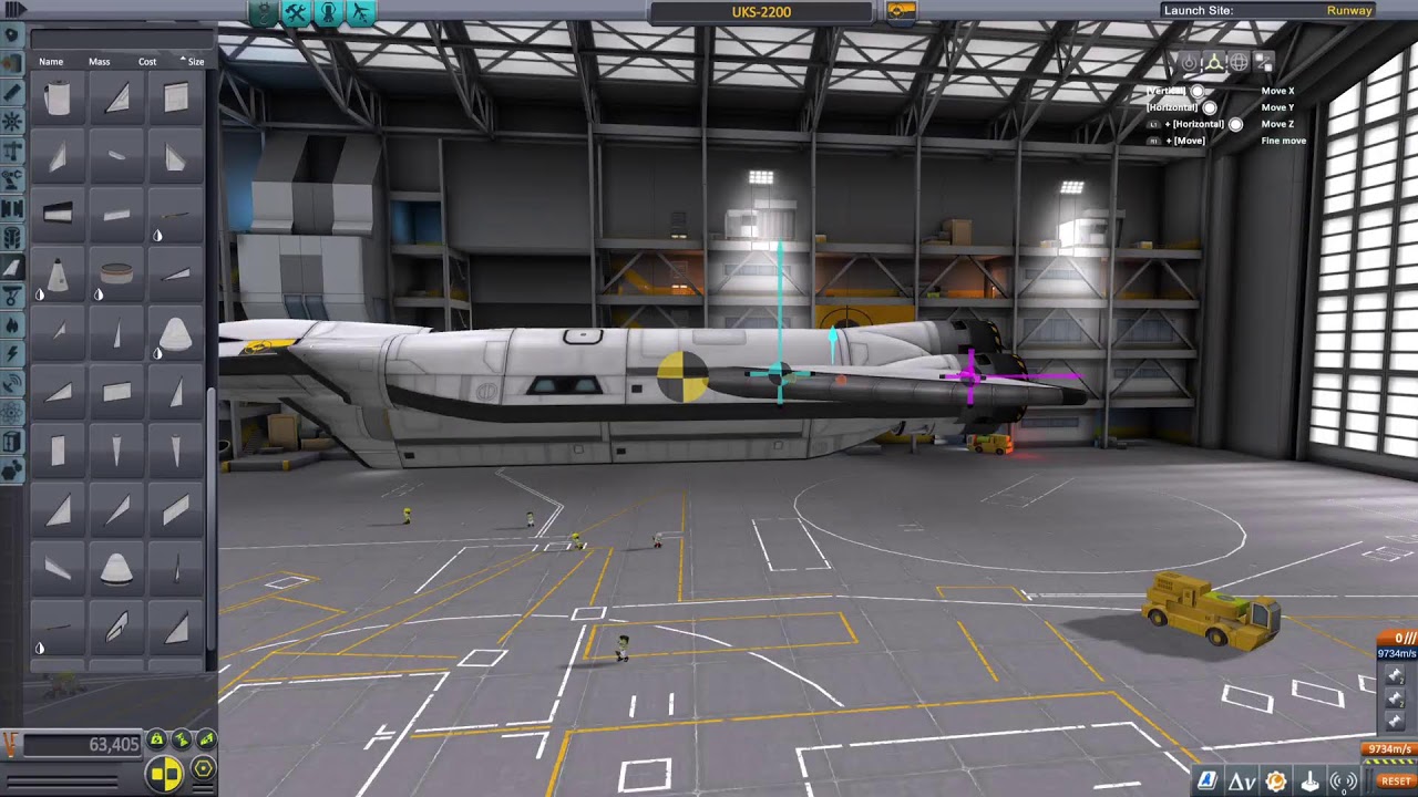 KSP w/Moon - United Kerran Empire - UKS-2200 R&D - Experimental Ship designs