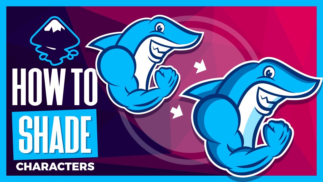 Inkscape Tutorial: Add Simulated Shading To Characters