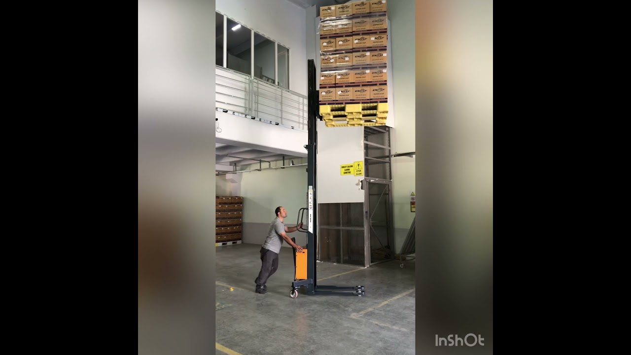 Bak makine 4.5 metre yarı akülü istif makinesi