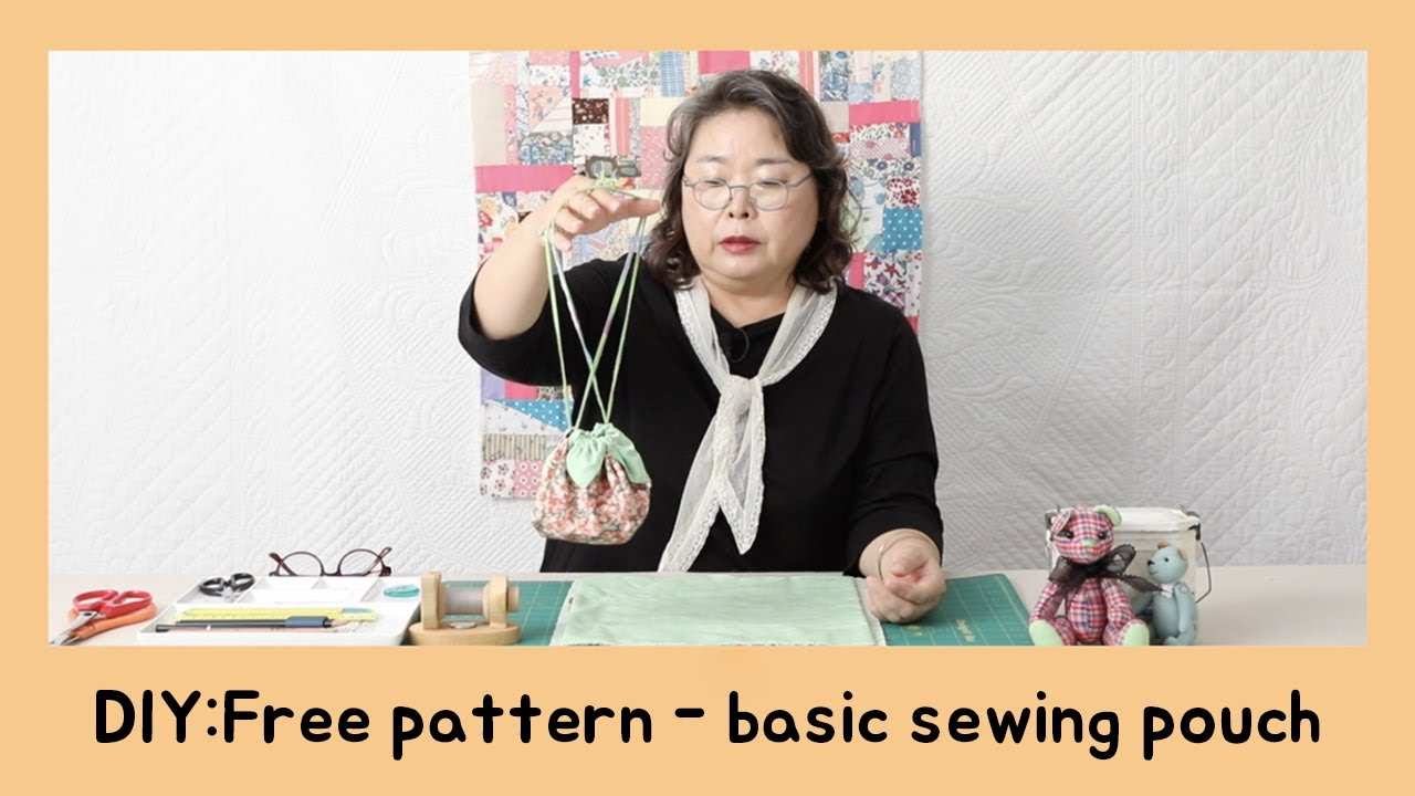 [오영실의 퀼트이야기] #23. DIY:Free pattern - basic sewing pouch