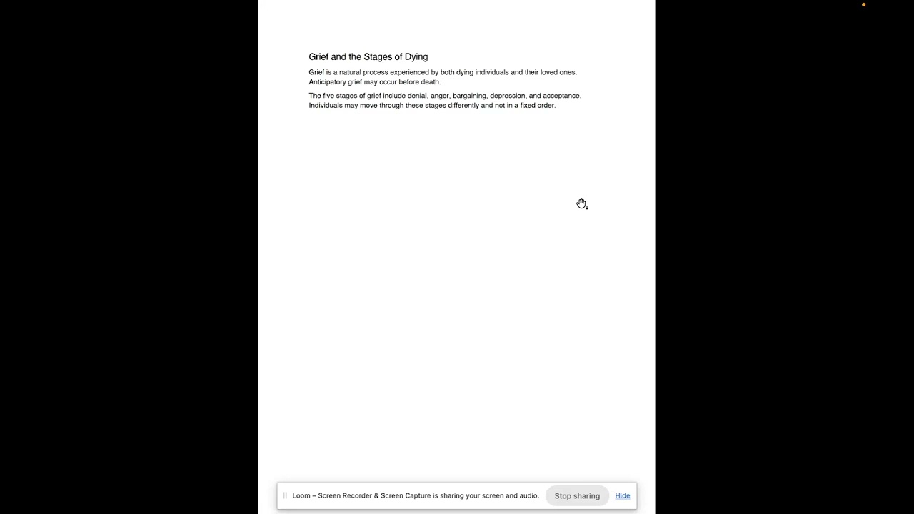 Module 9 - Chapter 46: Understanding Palliative Care (End of Life Support)