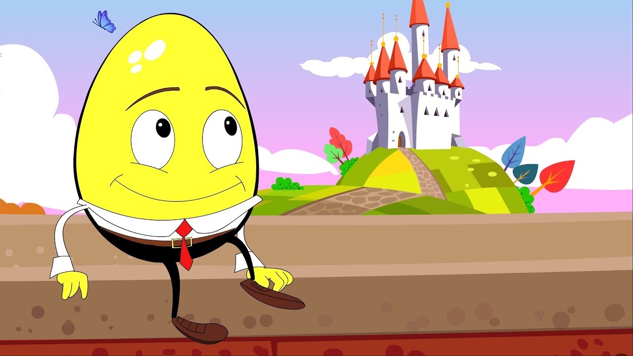 Humpty Dumpty Sat On A Wall | Nursery Rhyme with Lyrics
