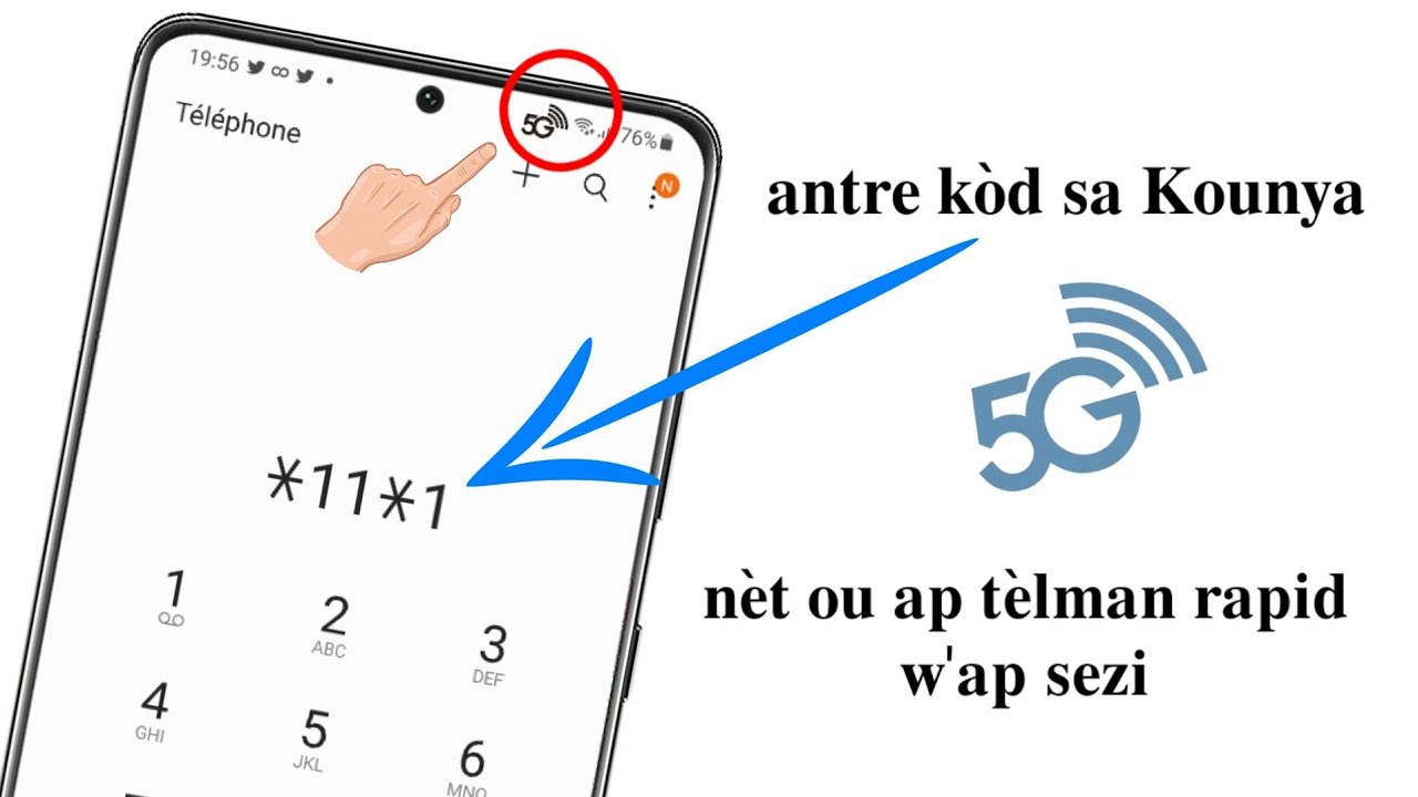 Antre K&ograve;d sa Kounya, internet telef&ograve;n ou ap t&egrave;lman rapid w'ap sezi