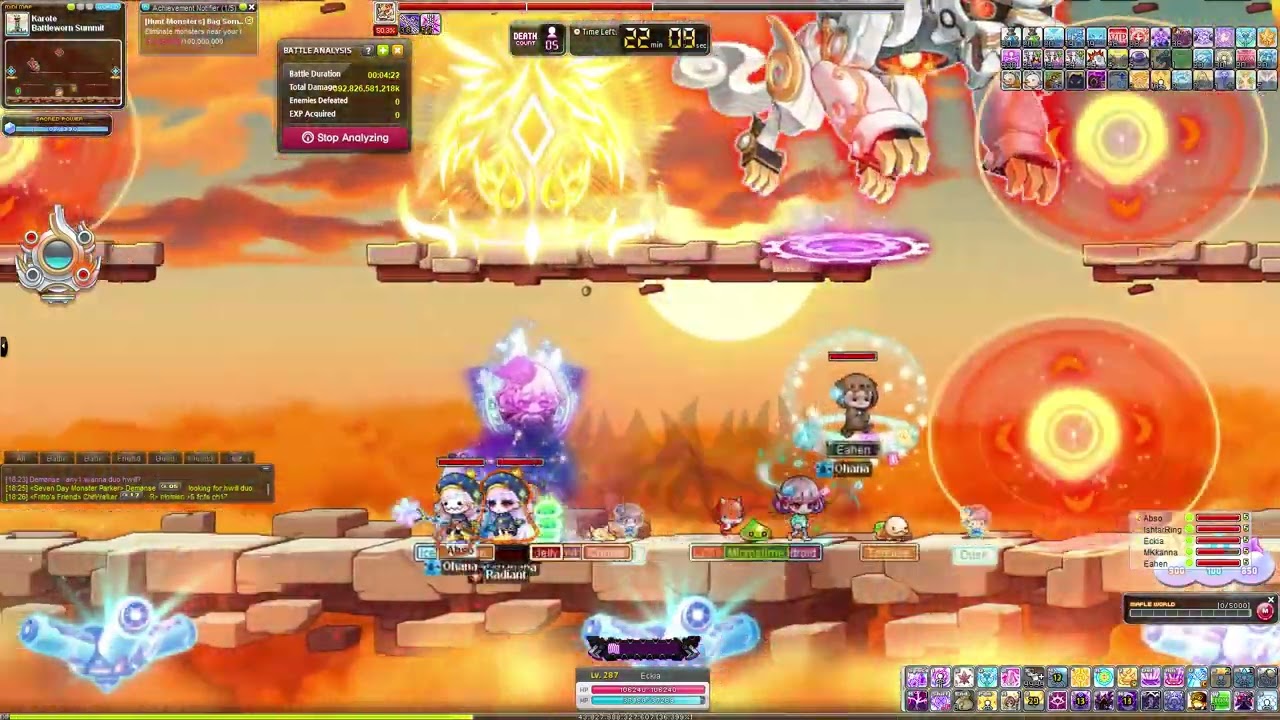 MapleStory Heroic Solis: for funsies 5-man cKalos (BaM POV)