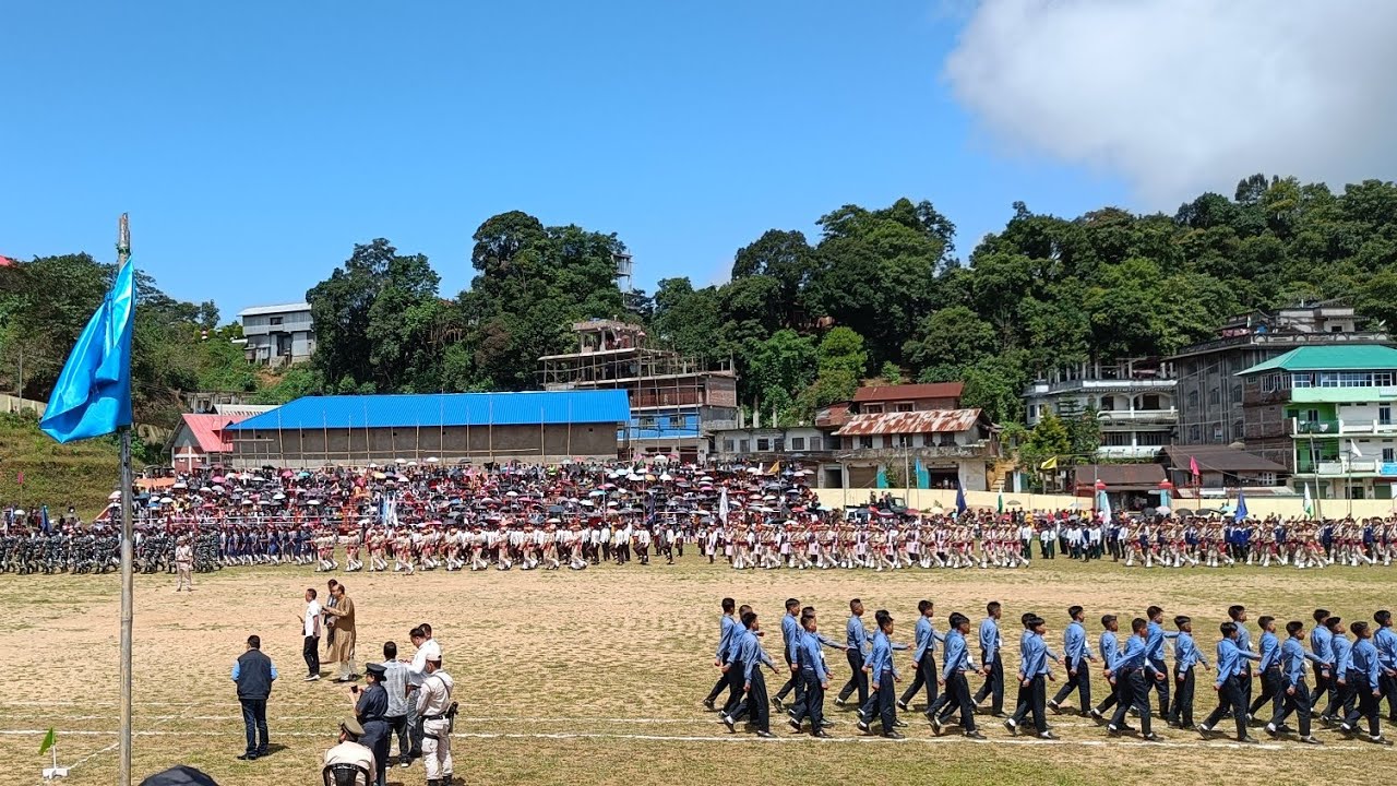 Independence Day March Past at Tamenglong Stadium