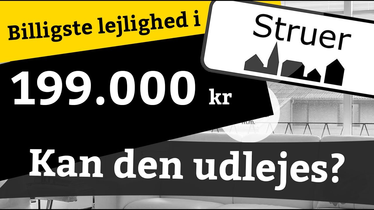 Ejendomme - Episode 3 - Er den billigste ejerlejlighed i Struer (199.000 kr) god til udlejning?