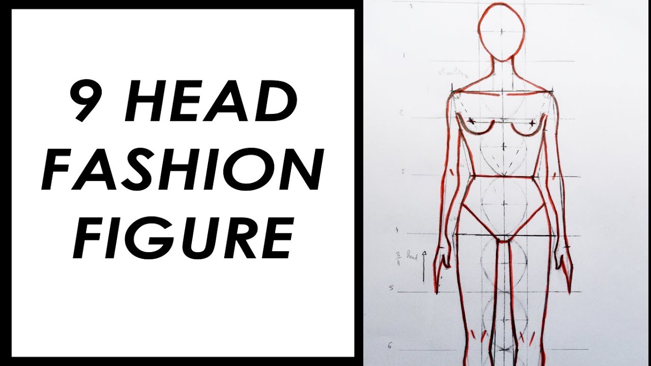 Fashion Figure for beginners | 9 Head | Tutorial