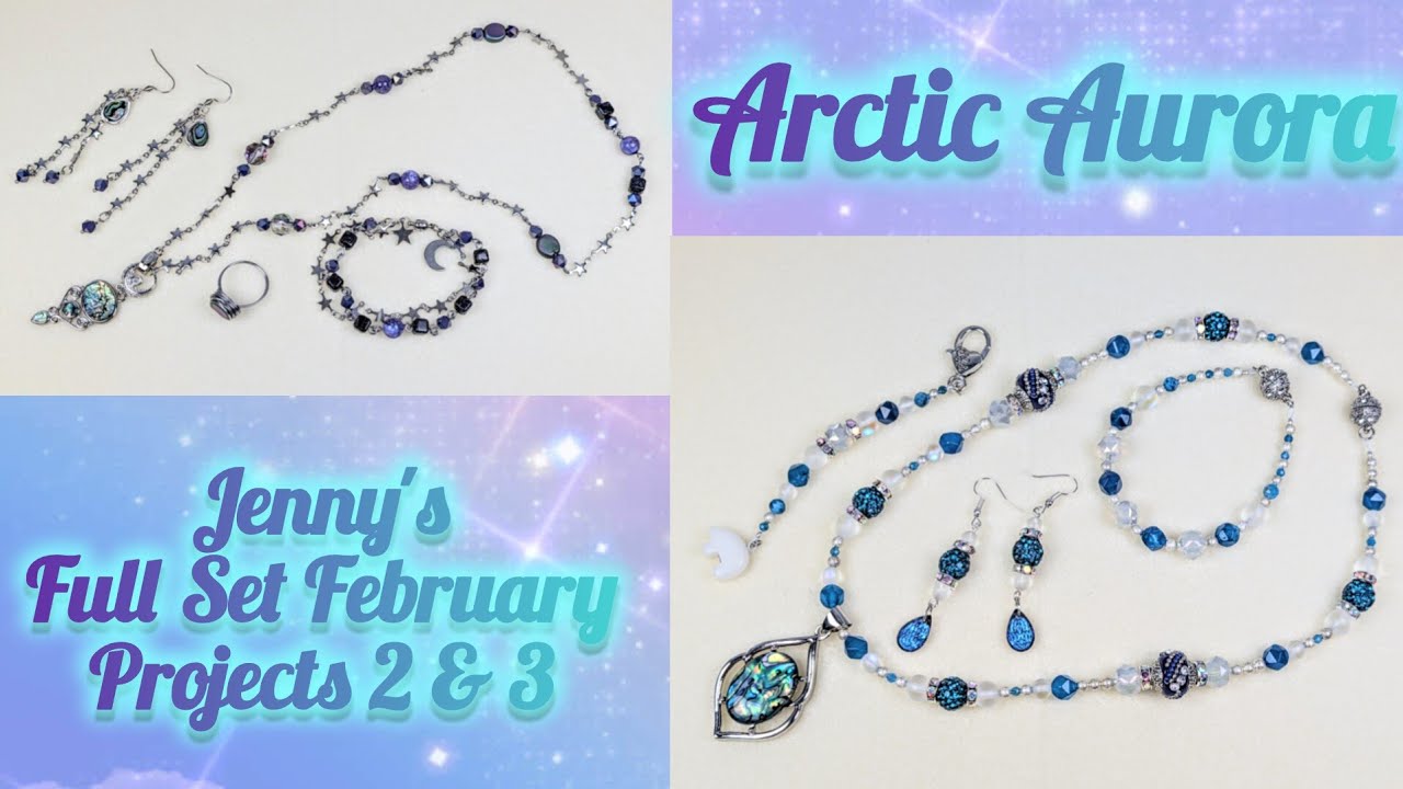 Jenny's Full Set February Project 2&3 with Arctic Aurora Bargain Bead Box & Companion Bundle