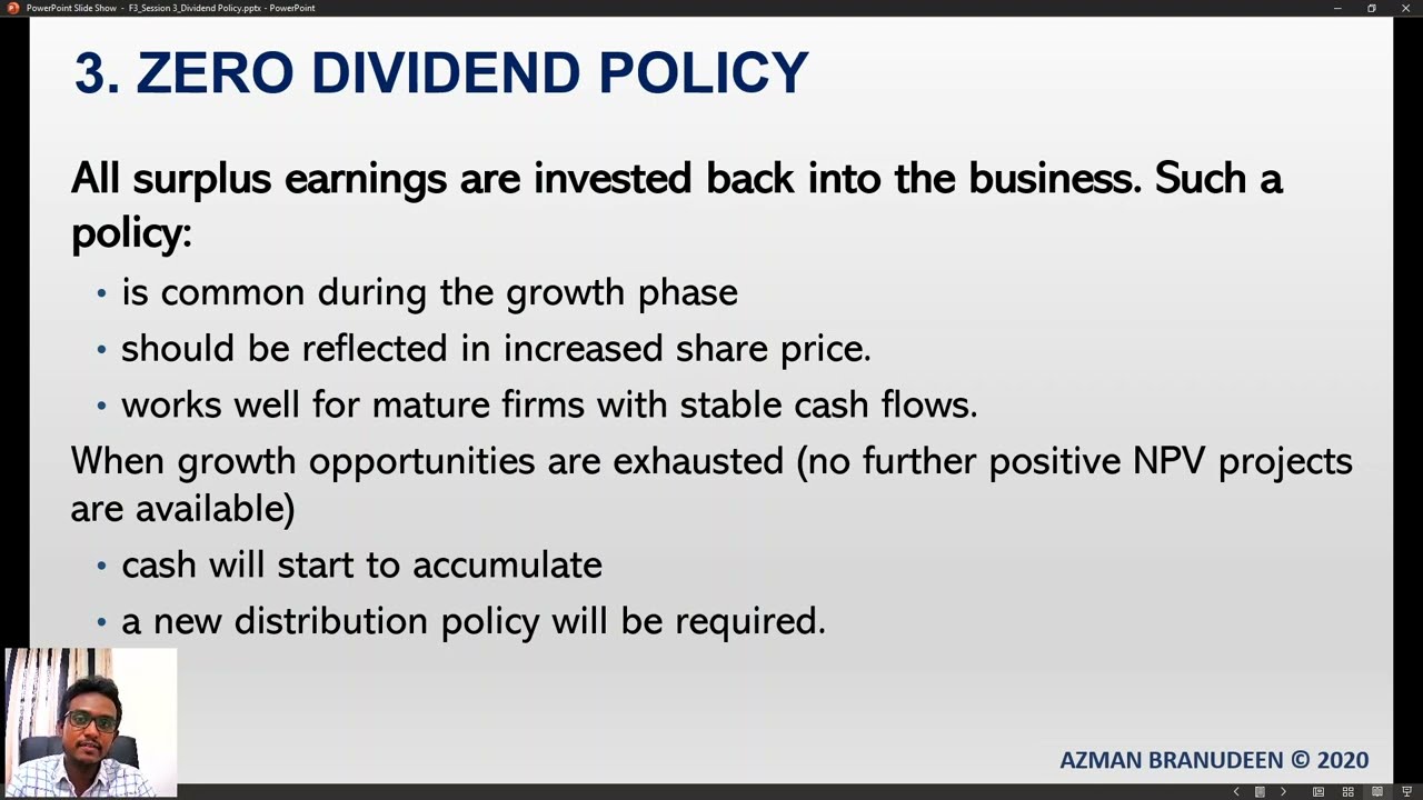 Dividend Policy | Modern Business Concepts | CIMA F3 Revision & ACCA P4 Revision