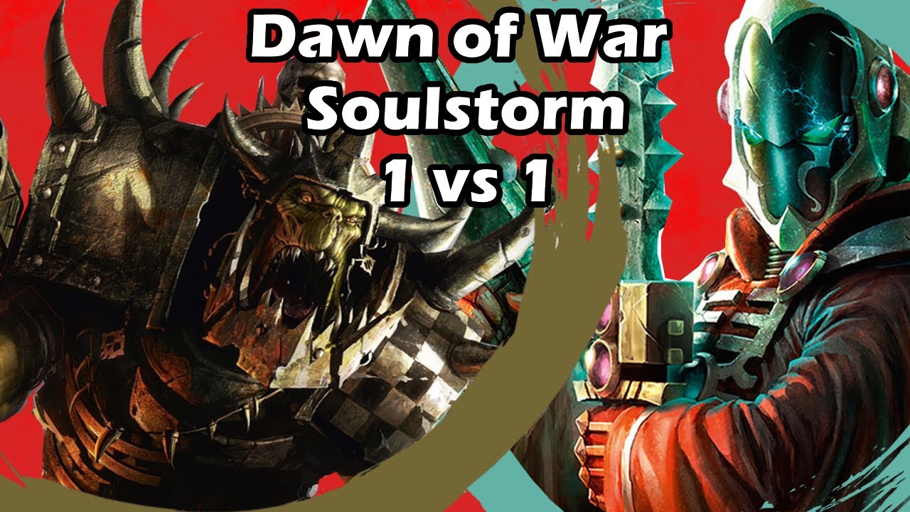 Dawn of War Soulstorm: 1 на 1 Орки (Скуты) против Эльдар (s04p_3u33L3)