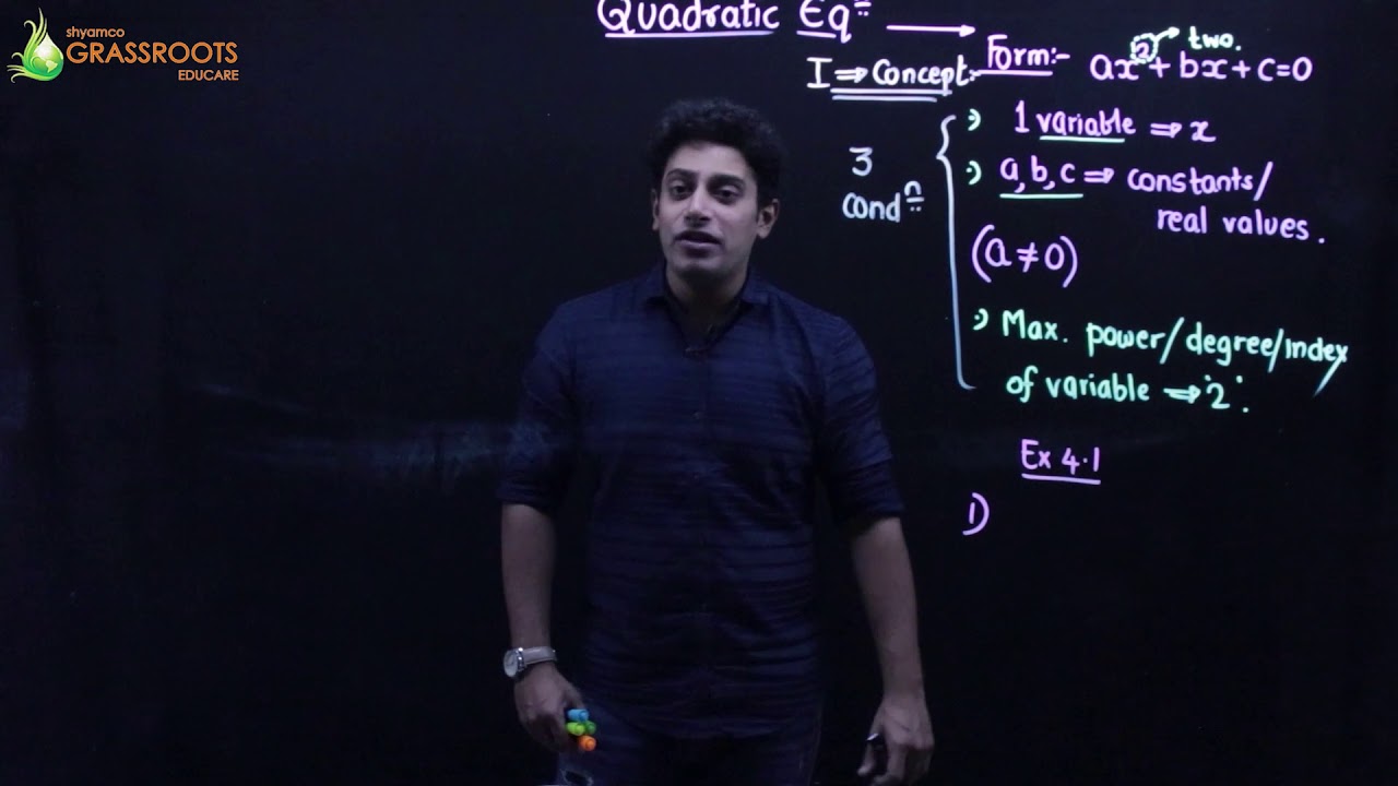 QUADRATIC EQUATION CBSE Board Class 10 | Demo lecture | By Shyamal Kapadia Sir