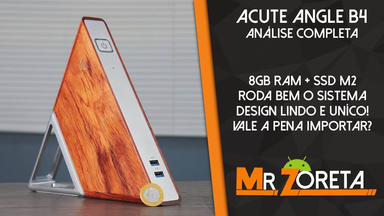 Mini-PC Barato! 8Gb Ram + SSD, IDEAL para o dia-a-dia! Desing Lindo e único! Acute Angle B4! ANÁLISE