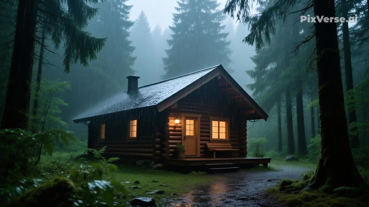 Fall Asleep Fast with Rain outside your cottage