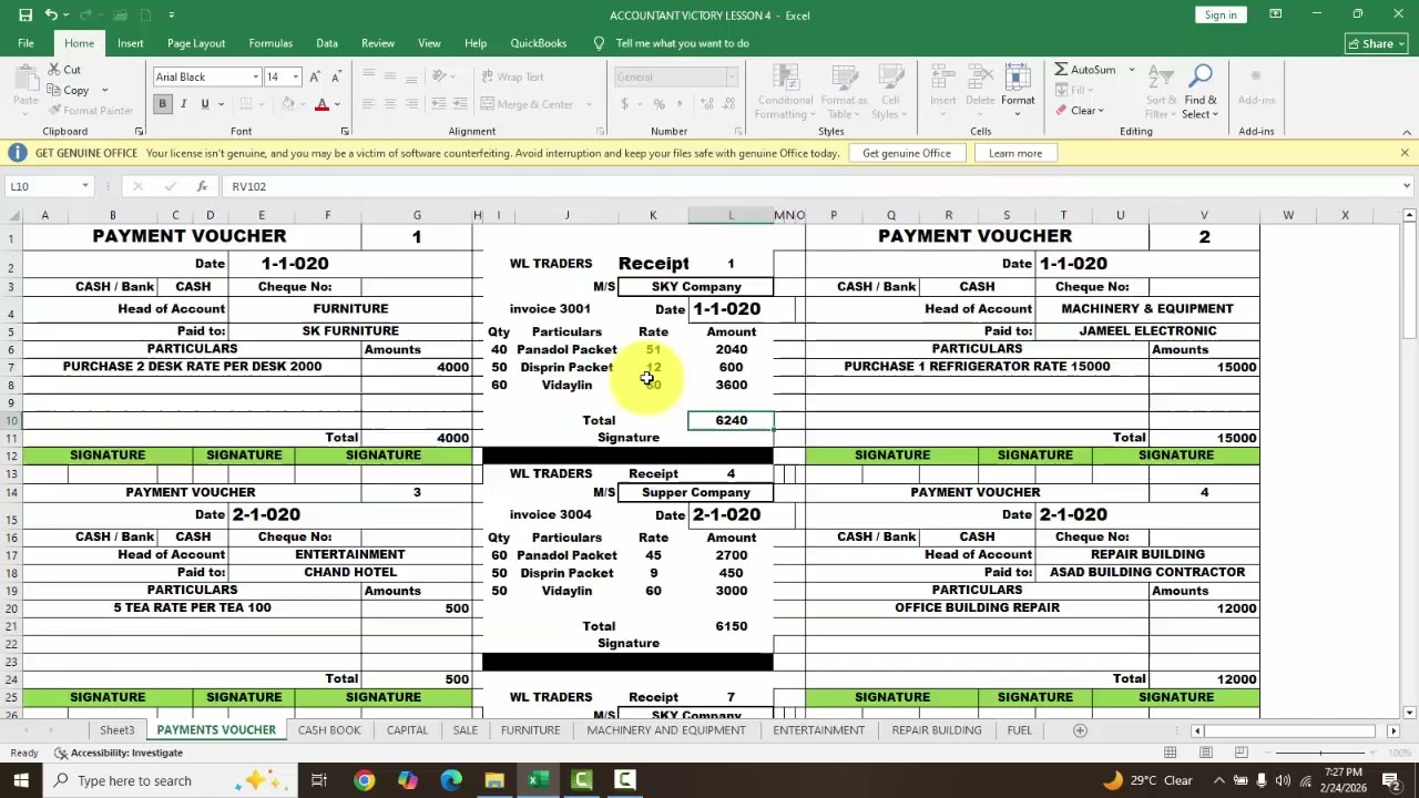 ACCOUNTANT VICTORY LESSON 4