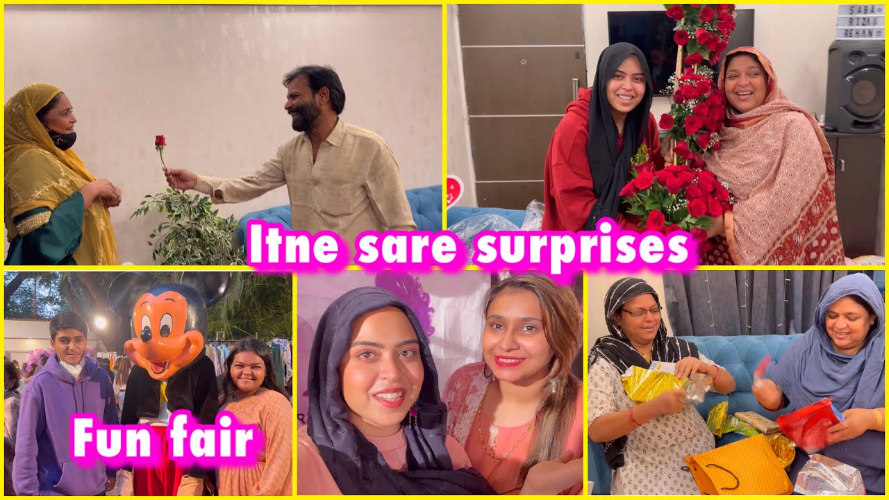 Valentines day | surprise ❤️ | exhibition at Bandra 🎈| ibrahim family vlogs