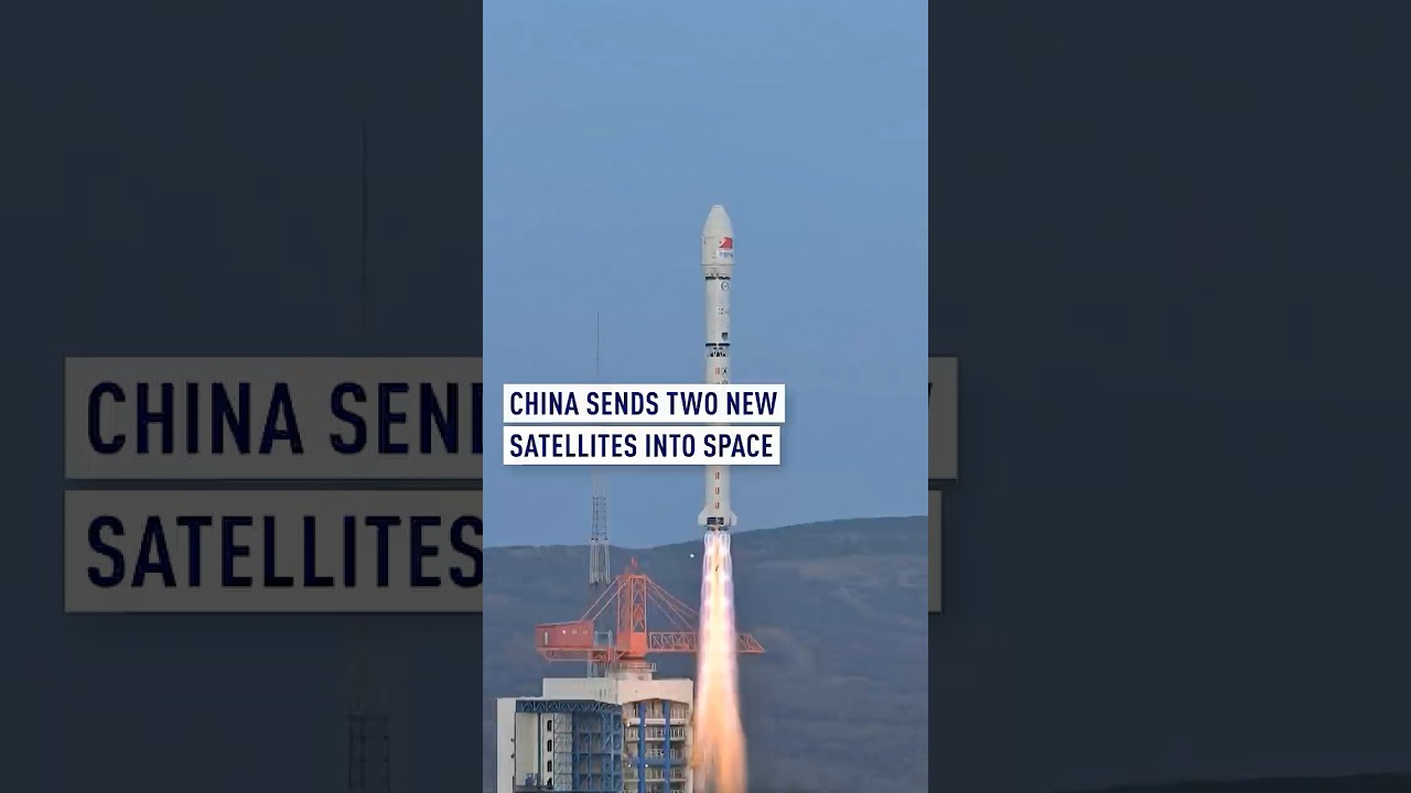 China sends two new satellites into space