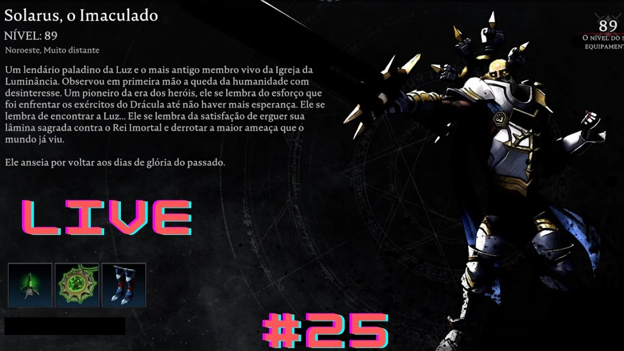 LIVE TA ON ! V RISING PRIMEIRA VEZ JOGANDO O GAME #25 !!!