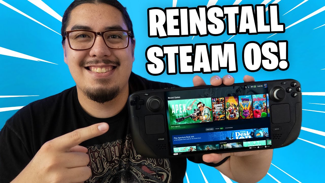 Как переустановить Steam OS на Steam Deck
