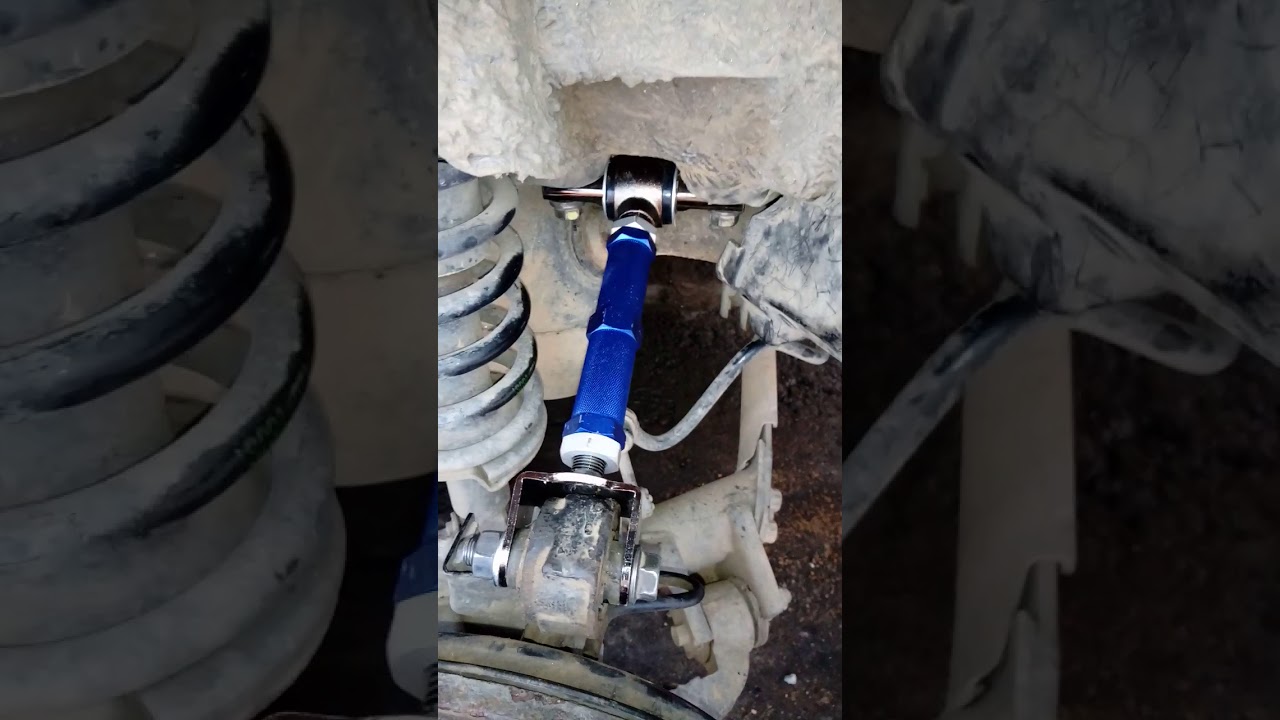 Honda Civic 2004 troca do braço superior traseiro com regulagem de cambagem  parte 2