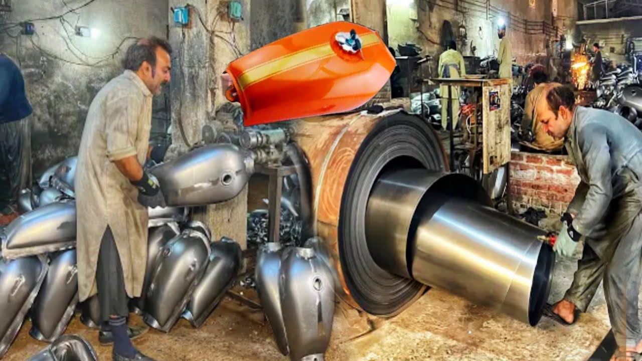 Amazing Manufacturing Process of Motorcycle Fuel Tank in Factory || Production of Bike Fuel Tank