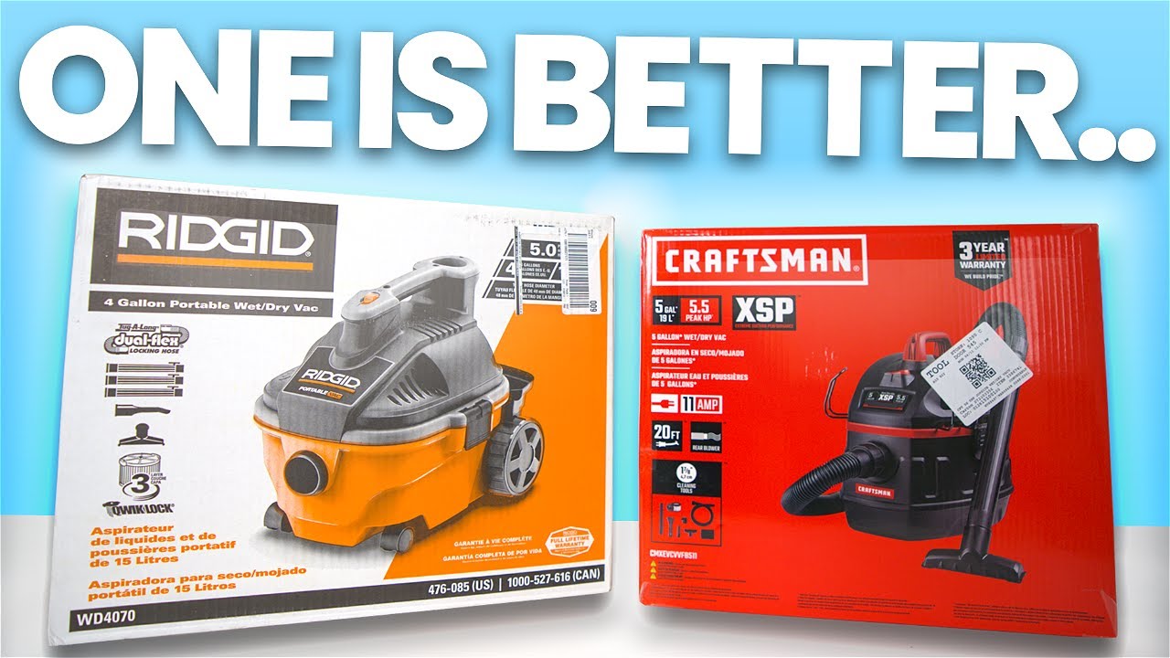 Ridgid против Craftman Shop Vac (неожиданные результаты)