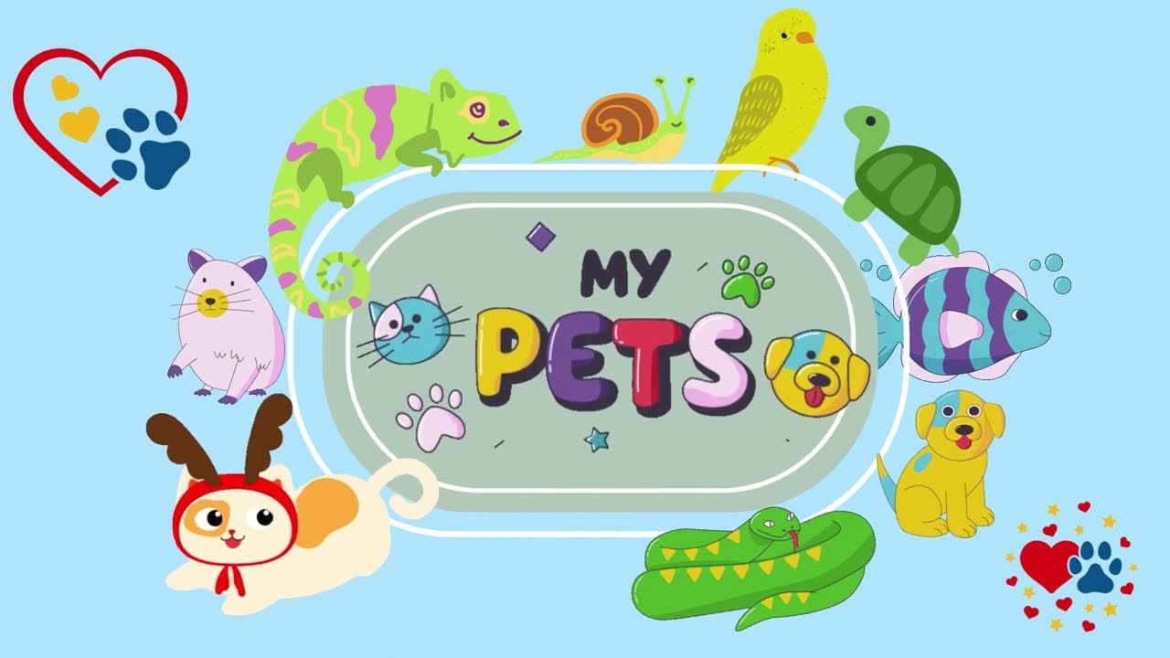pets Background / Pets intro Template / Animal Background / Copyright free pets background video