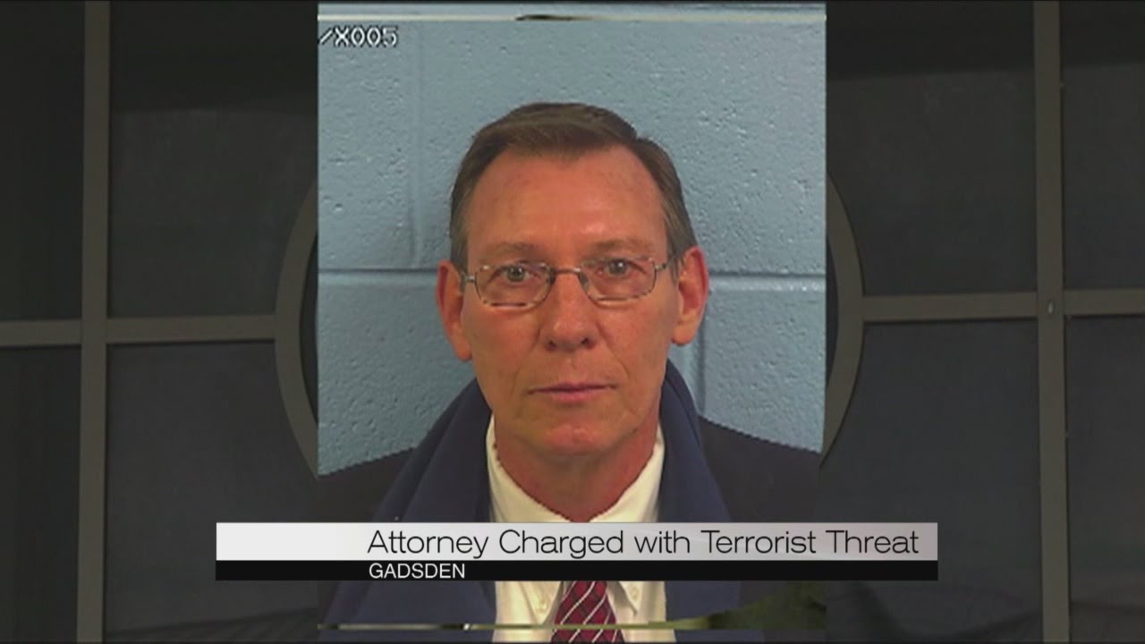 Attorney charged with making a terrorist threat