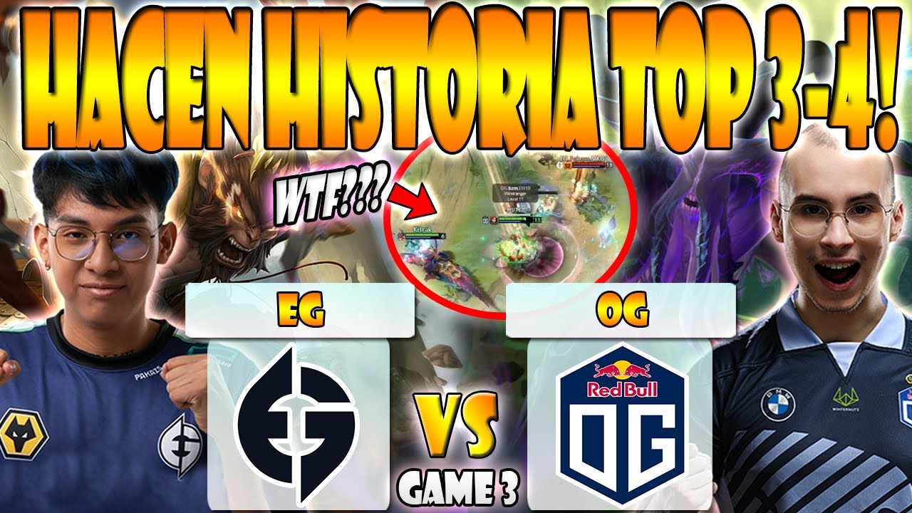 EG VS OG BO3[GAME 3]ELIMINACIÓN - PAKAZS, WISPER VS YURAGI, BZM - ESL ONE BERLIN MAJOR 2023 - DOTA 2