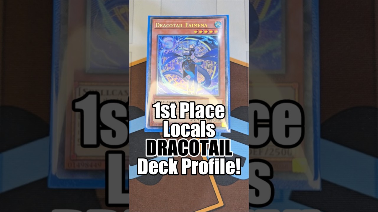 1st Place Locals August '25 Dracotail Deck Profile! #yugiohtcg #yugiohdeck #yugioh #decklist