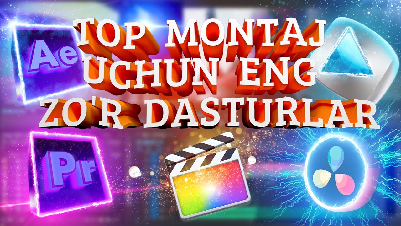 Montaj uchun ENG ZO'R Dasturlar Topligi BEPUL DASTURLAR ? 
