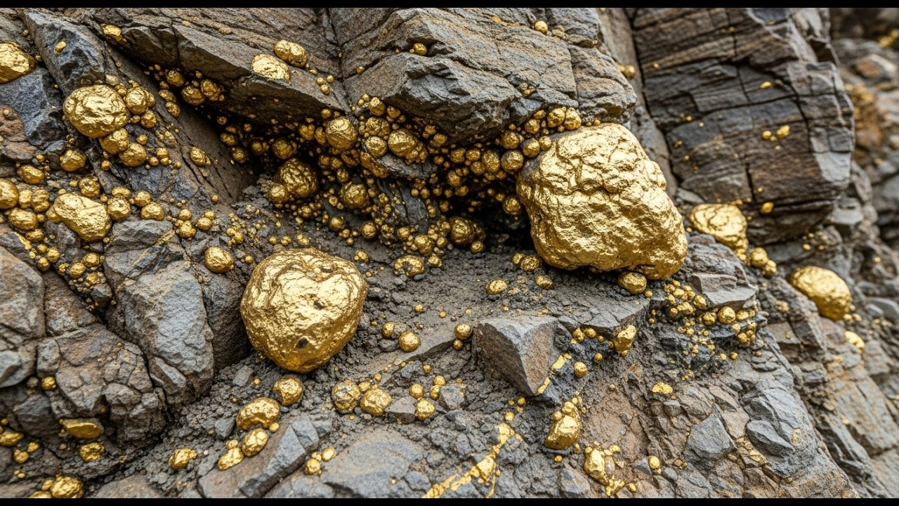 A Million Dollar Uncovering Hidden Gold: Raw Nuggets Found Inside Natural Rock!