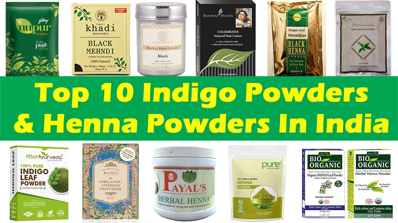 Top 10 Indigo Powder Brands | Which Indigo Powder is Best for Hair?  | White Hair to Black Naturally