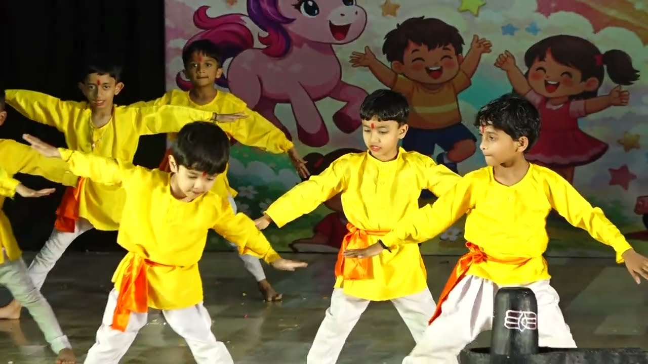 Yoga Dance on Shiv Stotram | Jata Kata Hasambhram | Aarambh 2026 | Junior Galaxy Foundation School