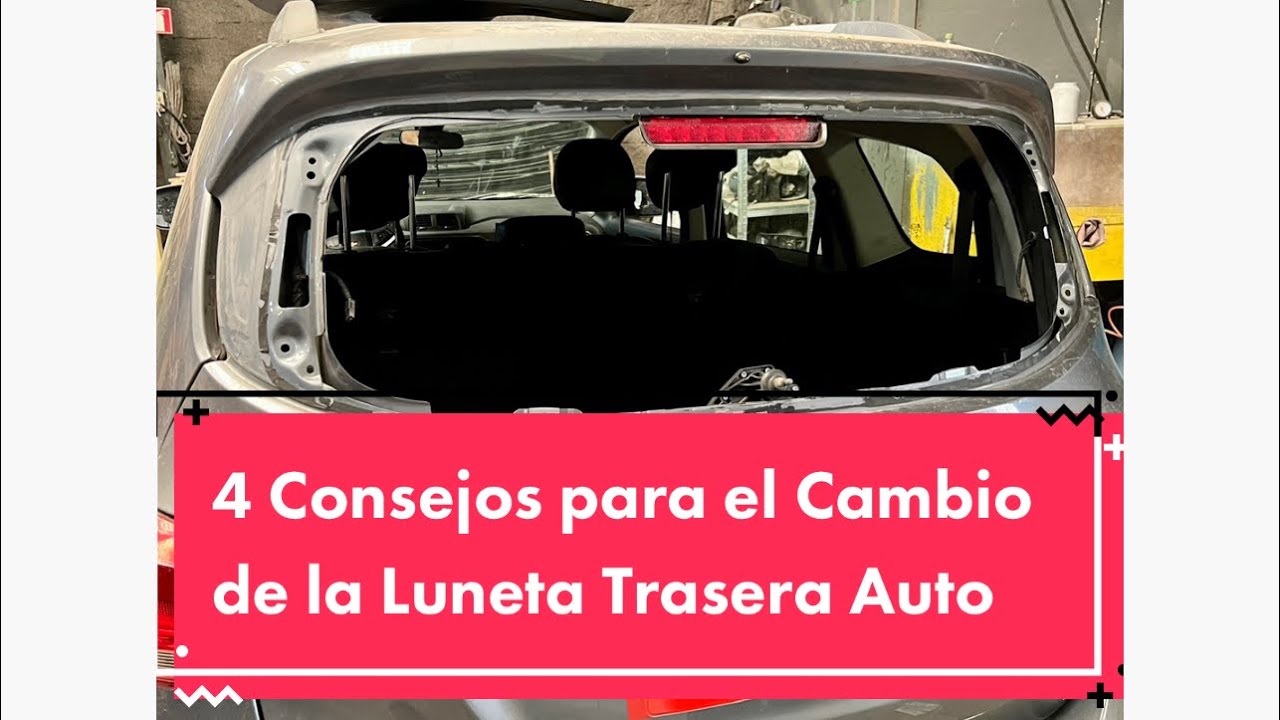 Cambio de Luneta trasera del Auto // instalaci&oacute;n de parabrisas trasero del Auto