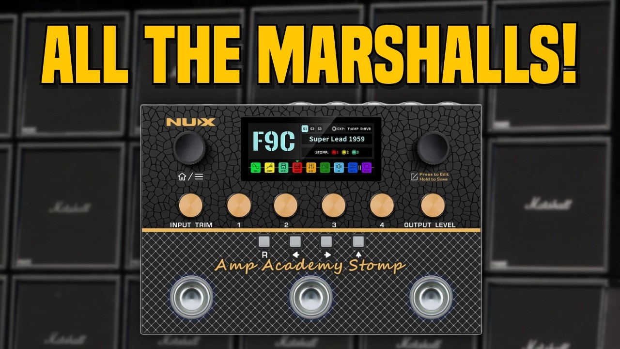 В программе NUX Amp Academy Stomp я демонстрирую все модели усилителей Marshall!