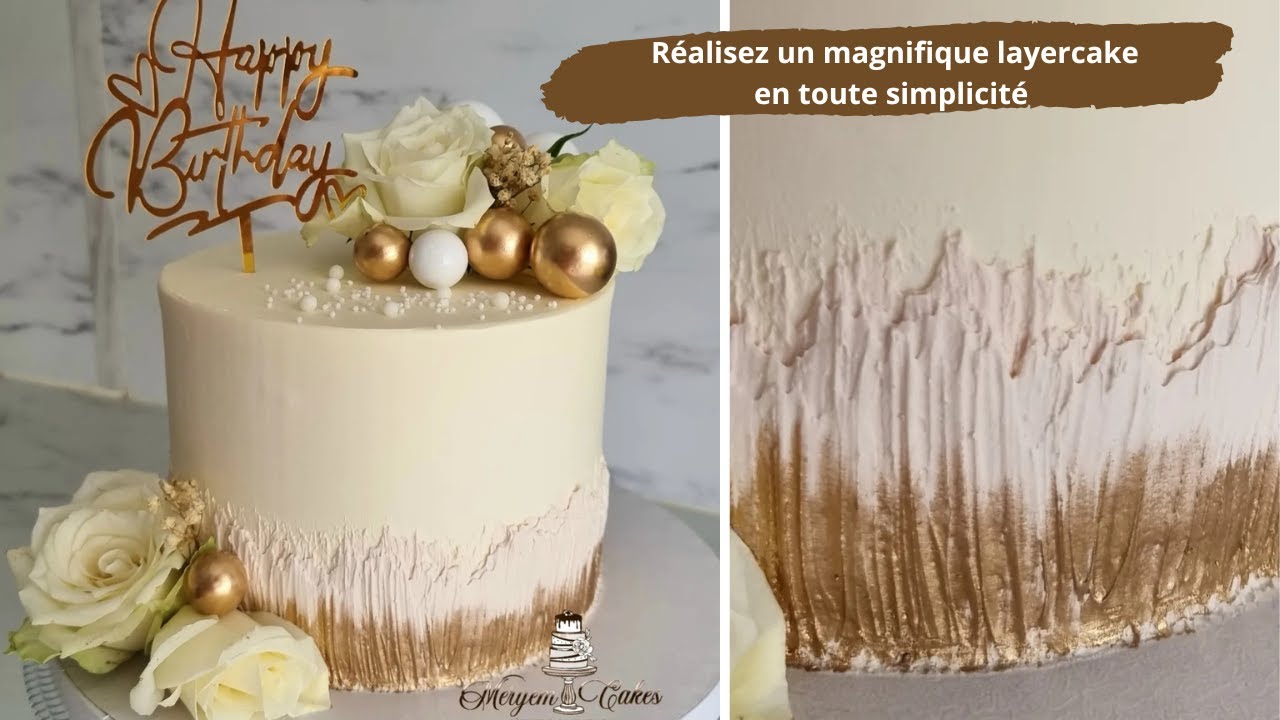 Un layercake avec déco facile pour un résultat waw