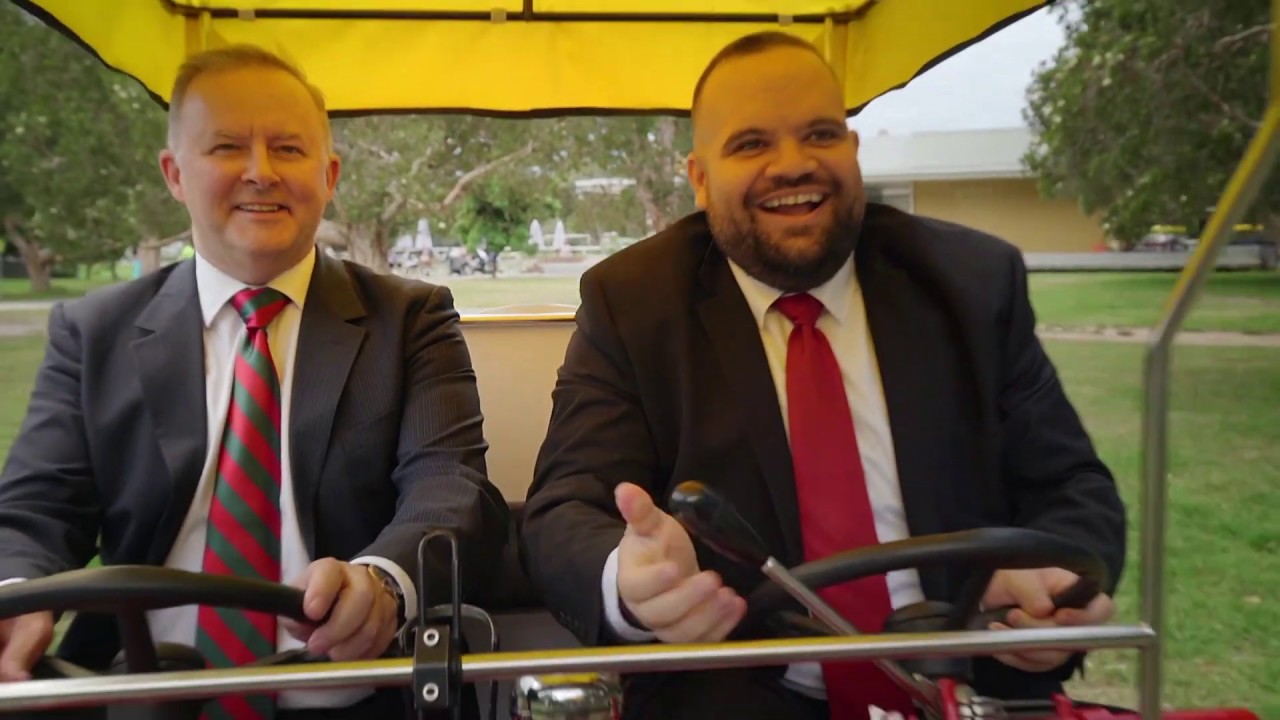 Briggs on a bike with Albo