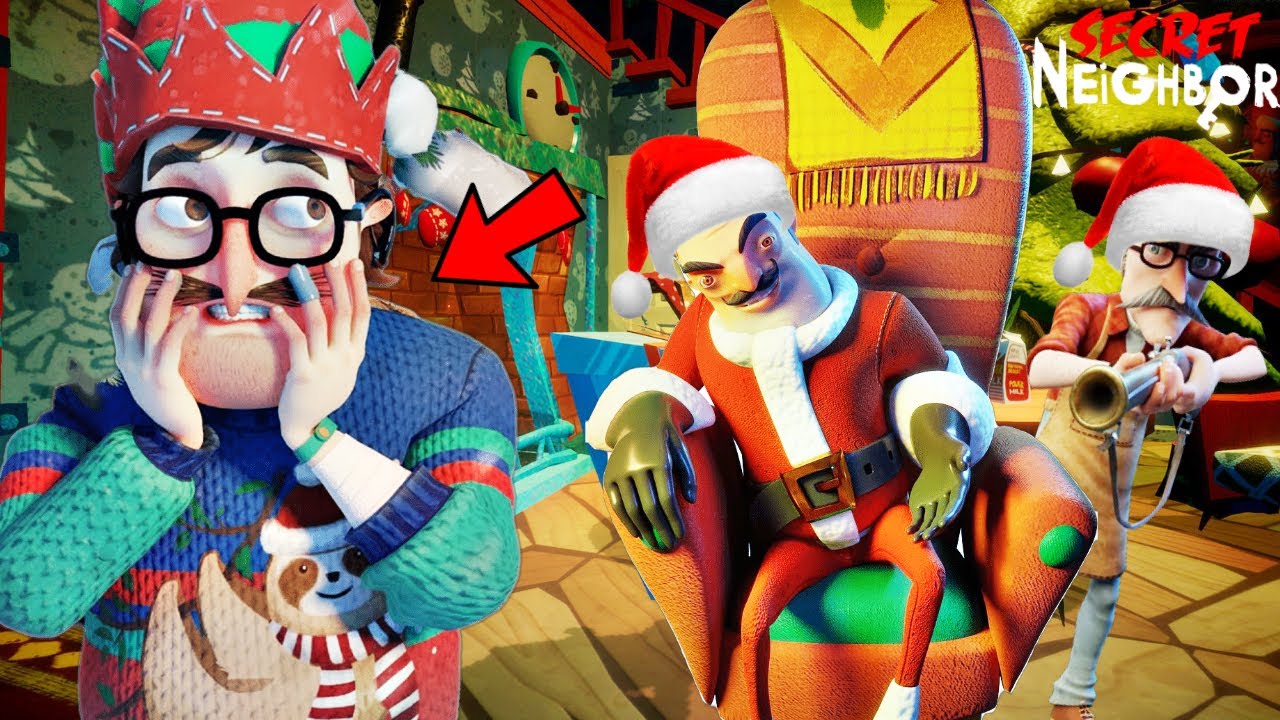 НОВОГОДНЯЯ ОБНОВА СЕКРЕТ СОСЕДА! - Secret Neighbor Обновление