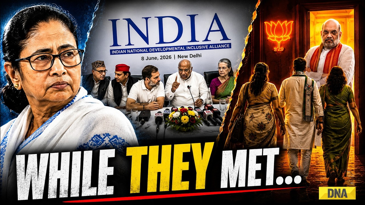 While INDIA Bloc Met... | 20 TMC MPs Join BJP 1 KM Away? | The Real Meeting Was Elsewhere!