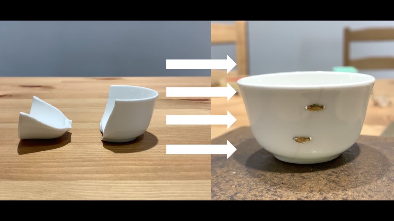 Ceramic Riveting/Stapling (Juci), an ancient technique of repairing ceramics with tiny staples. 鋦瓷技藝