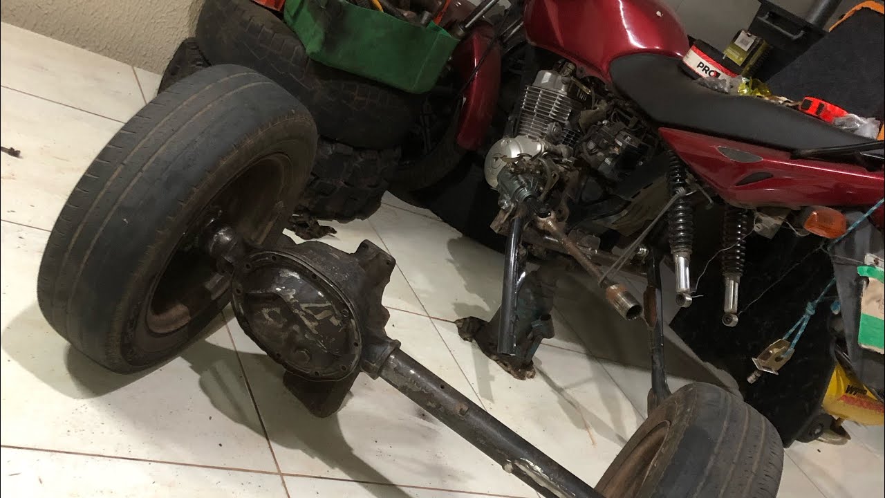 Terminei de fazer o diferencial do quadriciclo da Honda 150 Sport