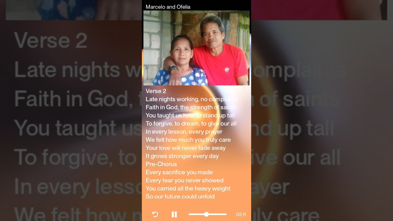 ♥️MARCELO AND OFELIA♥️ (A song for my Father and Mother)
