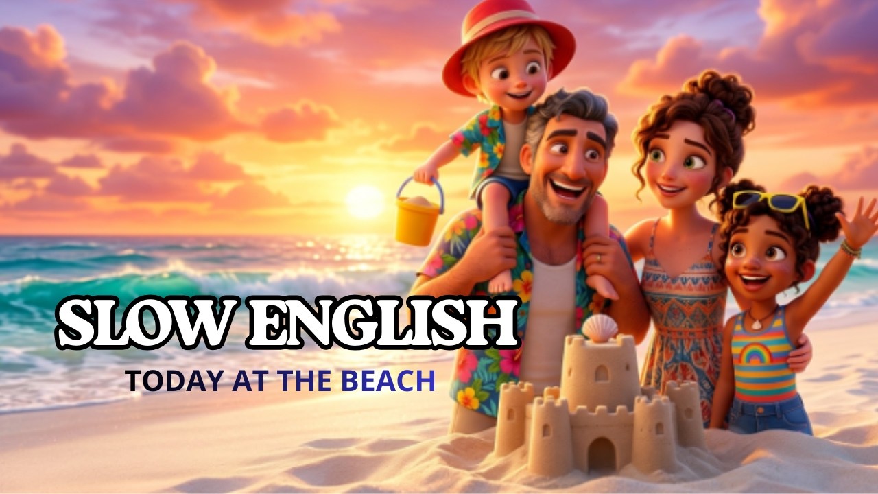 CAN YOU UNDERSTAND THIS? 🏖️ Today at the Beach (English A1/A2)