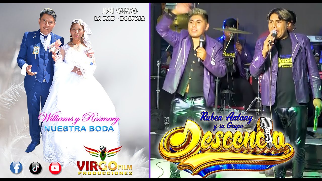 Agrupación Descencia - En Vivo / Boda Williams y Rosmey / VIRGO FILM PRODUCCIONES