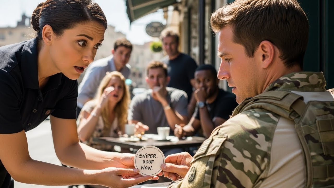 The Waitress Spotted the Sniper — She Slipped a Coaster to the SEAL with 3 Words.