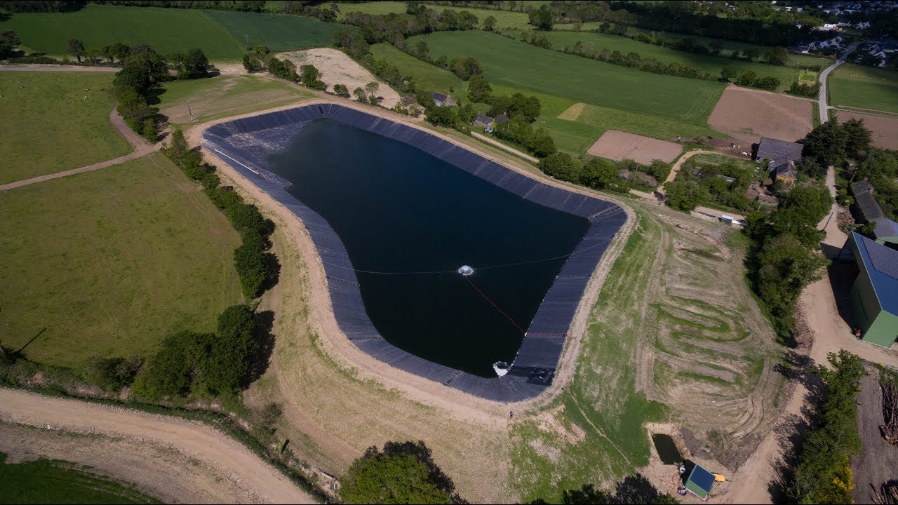 Réalisation d'un bassin de rétention d'eau de 85000m3 | De l'étude à la mise en eau | Codaf