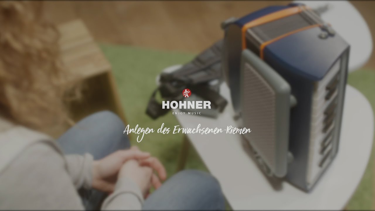 Erste Schritte mit dem Hohner XS: 02 Anlegen des Erwachsenen Riemen