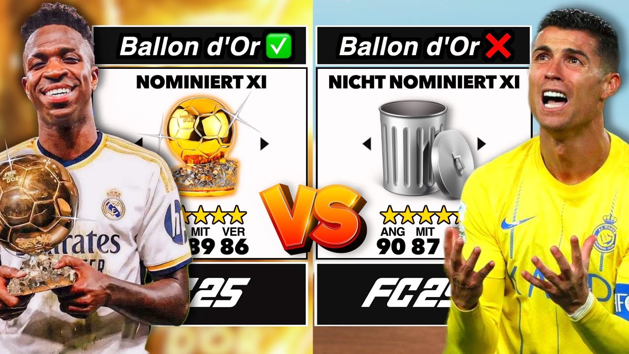 Ballon d'Or Nominierte vs NICHT Ballon d'Or Nominierte in FC 25! 👀🏆